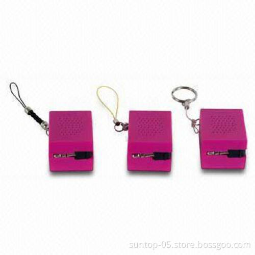 Mini Speakers, Made of ABS Material, Sized 3.6 x 3 x 2.5cm